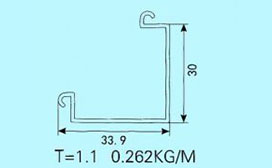 T3款屏风铝材