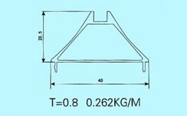 T40款屏风铝材