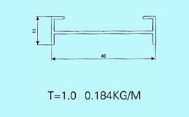 T40款屏风铝材